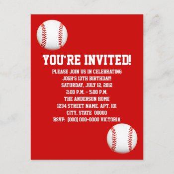 Baseball Invitations by CarriesCamera at Zazzle