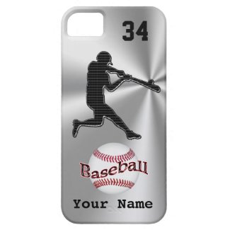 Baseball iPhone 5S Cases with YOUR NAME and NUMBER iPhone 5 Case
