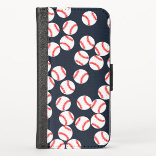 Baseball iPhone X Wallet Case