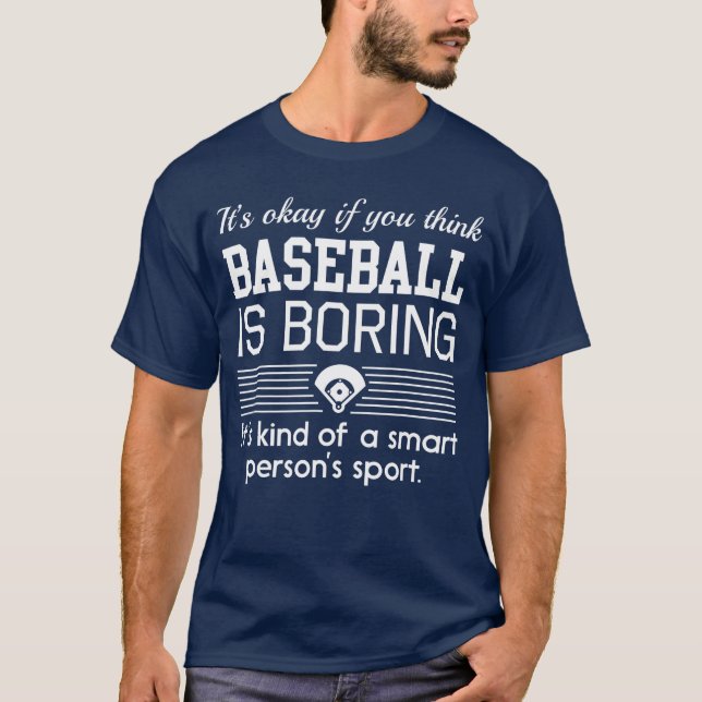 Baseball is kind of a smart persons sport boy T-Shirt (Front)