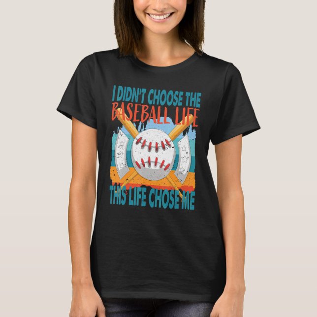 Baseball is Life American Sport Fan Baseball Playe T-Shirt (Front)