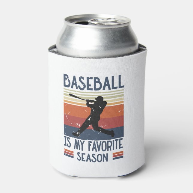 Baseball Is My Favorite Season Can Cooler (Can Front)