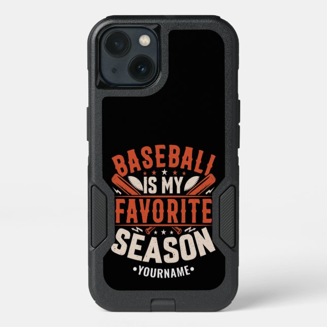 Baseball is my Favorite Season Otterbox iPhone Case (Back)