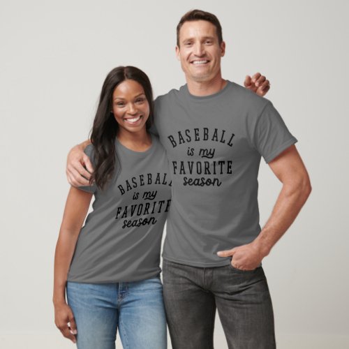 Baseball Is My Favorite Season Vintage T_Shirt