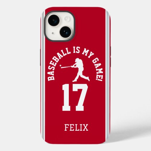 Baseball Is My Game  Sports Team Jersey_Inspired Case_Mate iPhone 14 Case