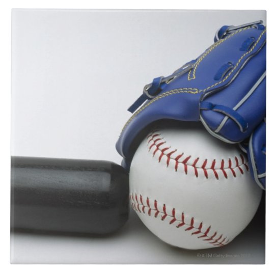 Baseball items ceramic tile