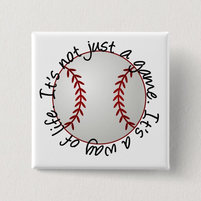 Baseball-its not just a game button (Front)