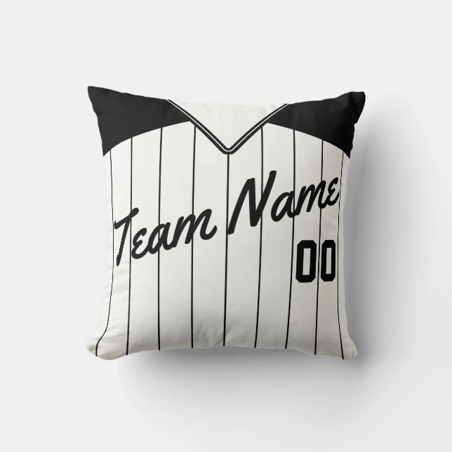 Baseball Jersey Customizable Template Pillow (Front)