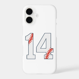 Baseball Jersey Number 14 iPhone 17 Case