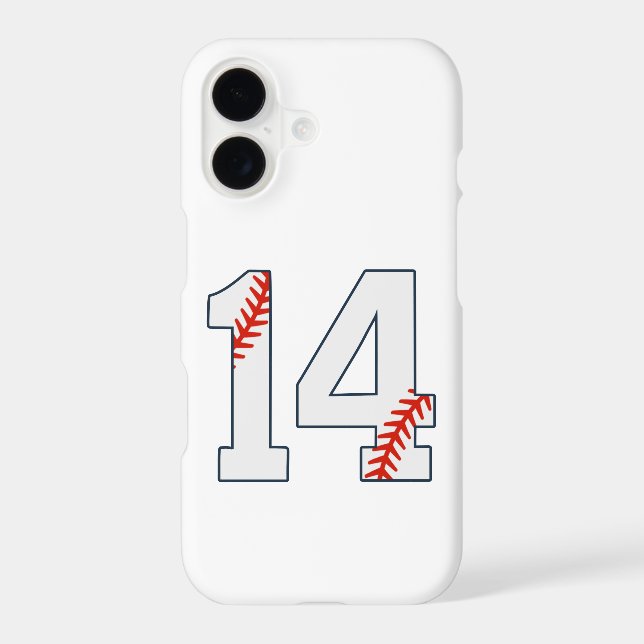 Baseball Jersey Number 14 Iphone Case (Back)