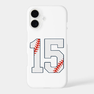 Baseball Jersey Number 15 iPhone 17 Case