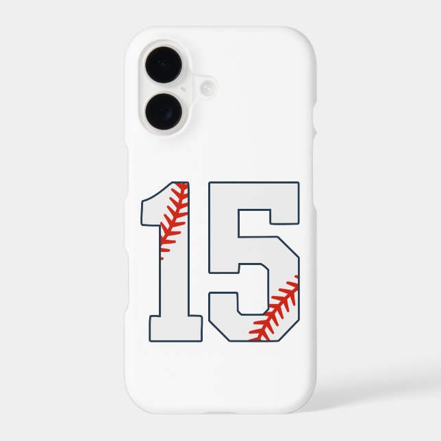 Baseball Jersey Number 15 Iphone Case (Back)