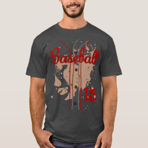 Baseball Jersey Number 15 Kids Baseball Uniform Di T-Shirt
