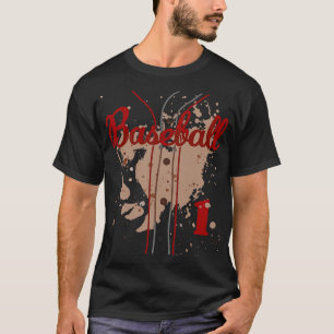 Baseball Jersey Number 1 Baseball Uniform Dirty Fu T-Shirt