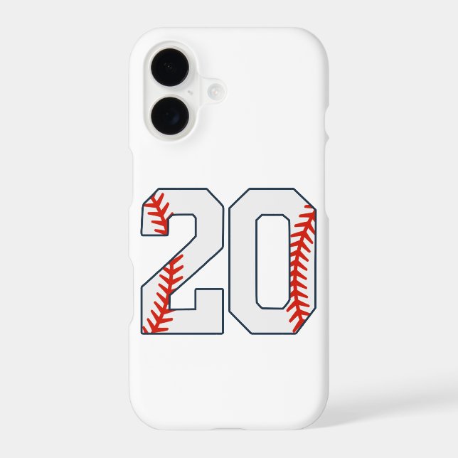 Baseball Jersey Number 20 Case-Mate iPhone Case (Back)