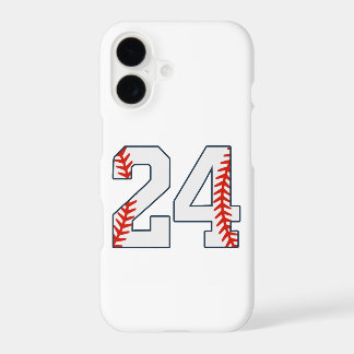 Baseball Jersey Number 24 iPhone 17 Case