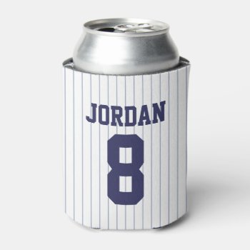Baseball Jersey - Sports Theme Birthday Party Can Cooler by chingchingstudio at Zazzle