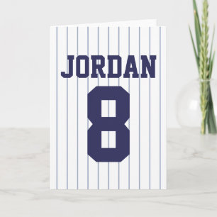 Baseball Jersey - Sports Theme Birthday Party Card