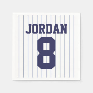 Baseball Jersey - Sports Theme Birthday Party Napkins