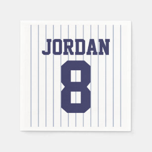 Baseball Jersey - Sports Theme Birthday Party Napkins