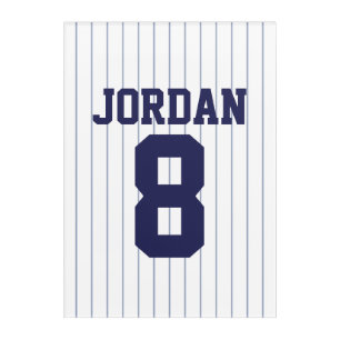 Baseball Jersey with Custom Name and Number Acrylic Print