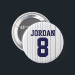 Baseball Jersey with Custom Name and Number Button<br><div class="desc">Baseball Jersey with Custom Name and Number Gift.
Perfect gift for baseball players.</div>