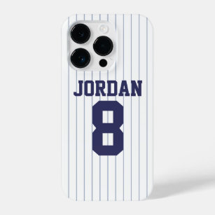 Baseball Jersey with Custom Name and Number iPhone 14 Pro Case