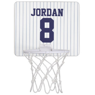 Baseball Jersey with Custom Name and Number Mini Basketball Hoop