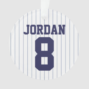 Baseball Jersey with Custom Name and Number Ornament