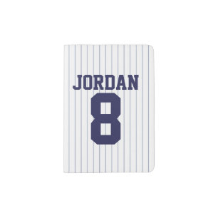 Baseball Jersey with Custom Name and Number Passport Holder