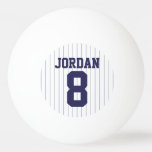 Baseball Jersey With Custom Name And Number Ping Pong Ball at Zazzle