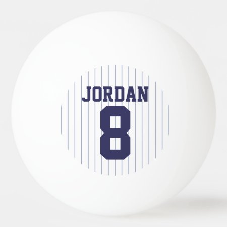 Baseball Jersey With Custom Name And Number Ping Pong Ball