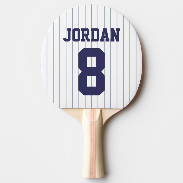 Baseball Jersey with Custom Name and Number Ping Pong Paddle (Front)