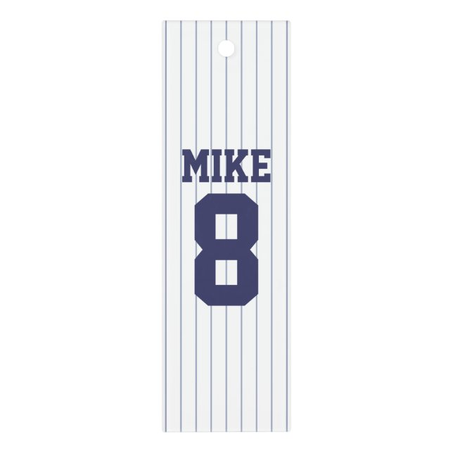 Baseball Jersey with Custom Name and Number Ruler (Vertical)