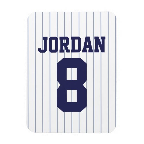 Baseball Jersey with Number Magnet