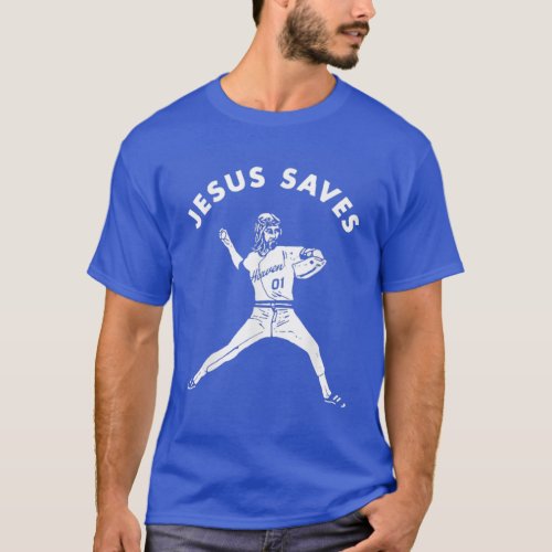 Baseball Jesus Saves T_Shirt