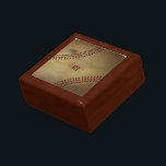 Baseball Jewelry Box<br><div class="desc">A great old time-y aged baseball with room for a name or custom monogram</div>