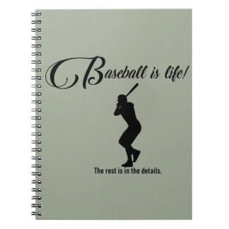 Baseball Journal Book Notebook Baseball is Life