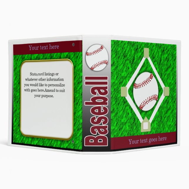 baseball keeper 3 ring binder (Background)