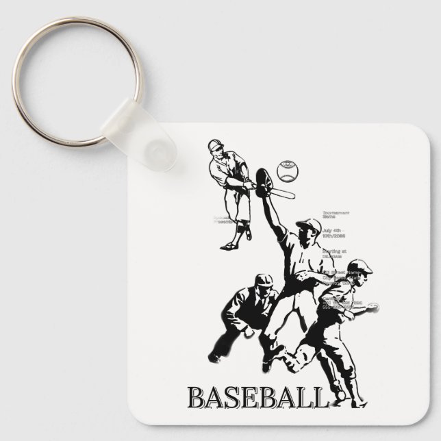 BASEBALL  KEYCHAIN (Front)