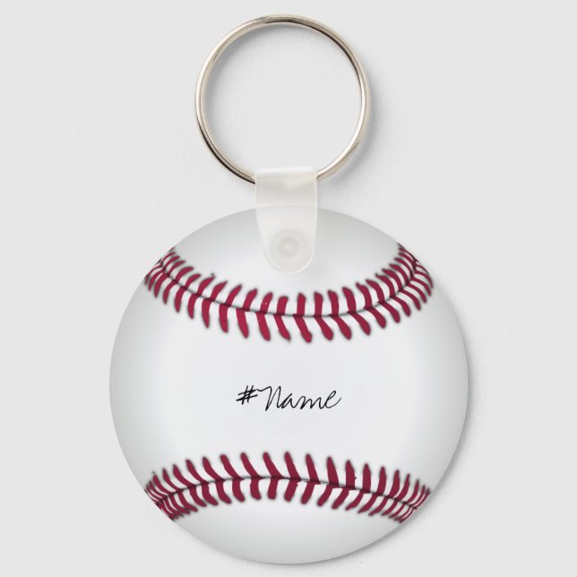 Baseball_Keychain (Personalize) Keychain (Front)