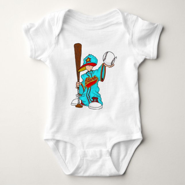 Baseball kid baby bodysuit (Front)