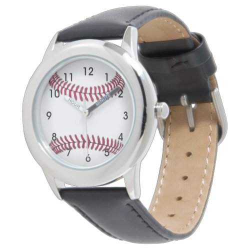 Baseball Kids Stainless Steel Watch