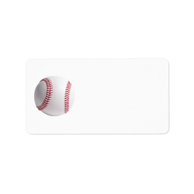 Baseball Label (Front)
