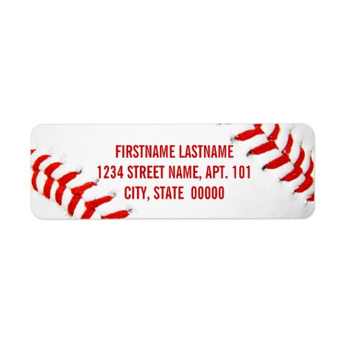 Baseball Label