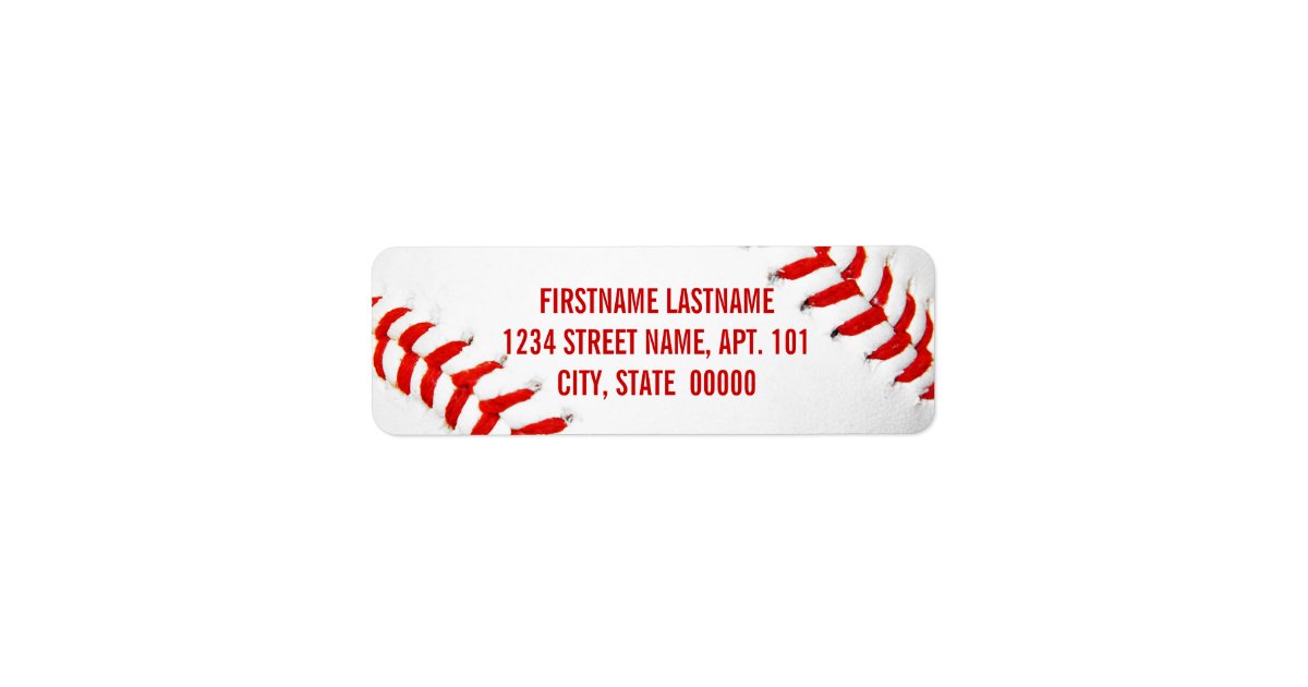 Baseball Label Zazzle