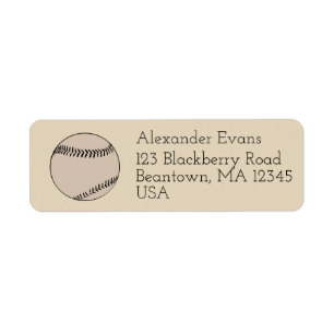 Baseball Label