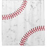 Baseball Lace Sports Theme Grunge Background Shower Curtain at Zazzle