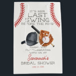 Baseball Last Swing Home Run Bridal Shower Favor Medium Gift Bag<br><div class="desc">It's her last swing before the ring! Step up to the plate and hit a home run with our Classic Baseball theme party decor, perfect for your little rookie's big day! This fun collection captures the timeless charm of America's favorite pastime. Our decor will make your next celebration a grand...</div>