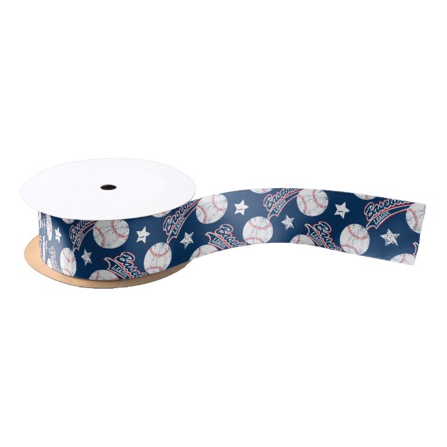 Baseball league satin ribbon (Spool)